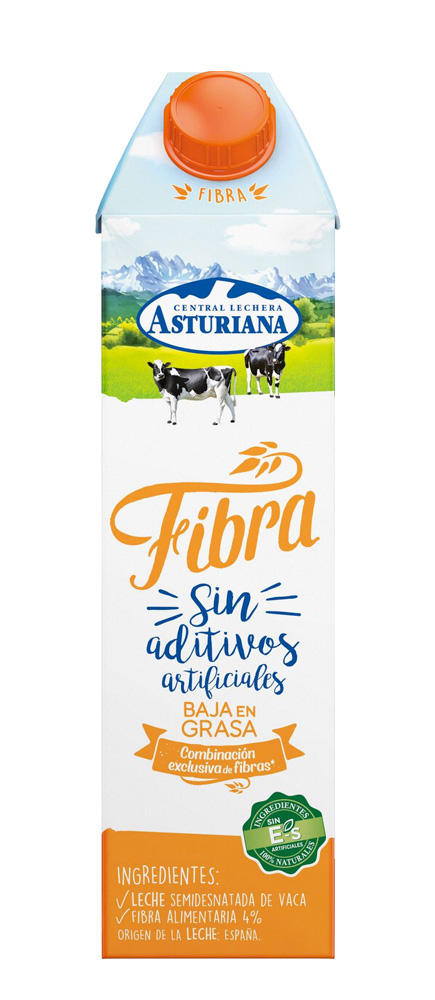 leche fibra asturiana para alimentación distribuidor en Castilla y León