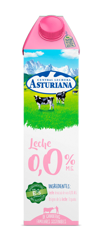 leche uth 0,0% asturiana para alimentación distribuidor en Castilla y León