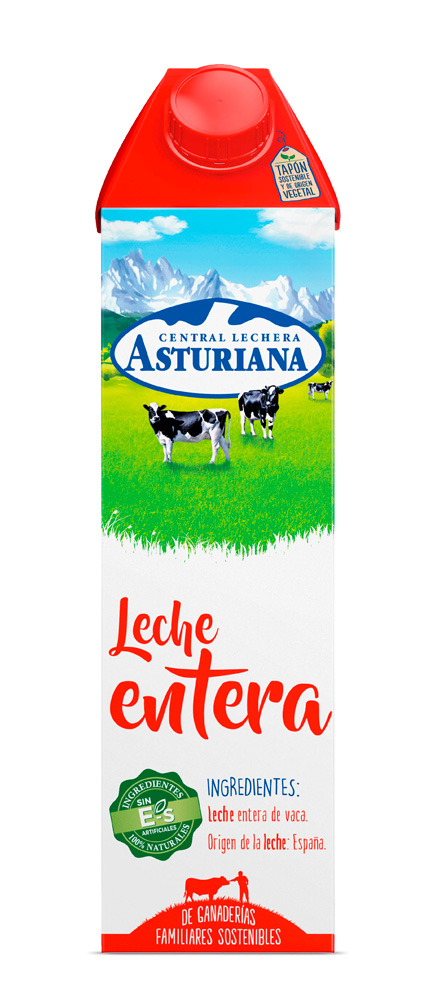 leche uth entera asturiana para alimentación distribuidor en Castilla y León