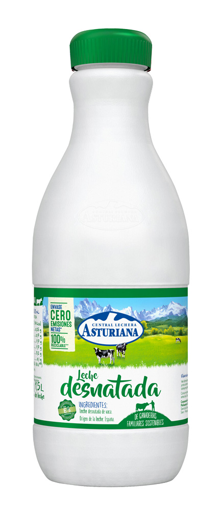 leche desnatada asturiana para alimentación distribuidor en Castilla y León
