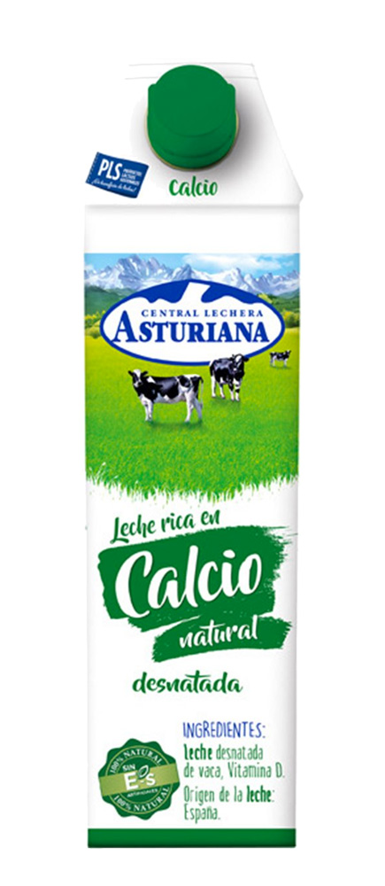 leche desnatada calcio asturiana para alimentación distribuidor en Castilla y León