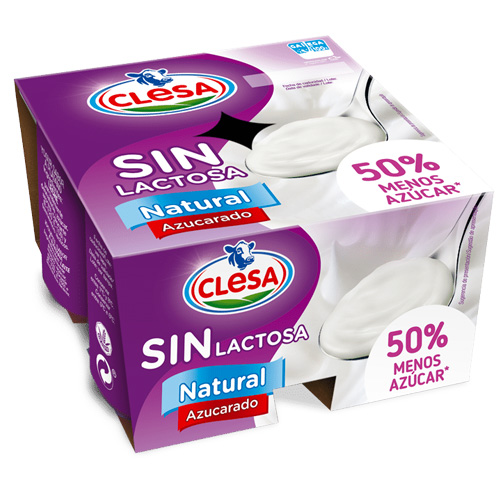 yogur natural sin lactosa clesa para alimentación distribuidor en Castilla y León